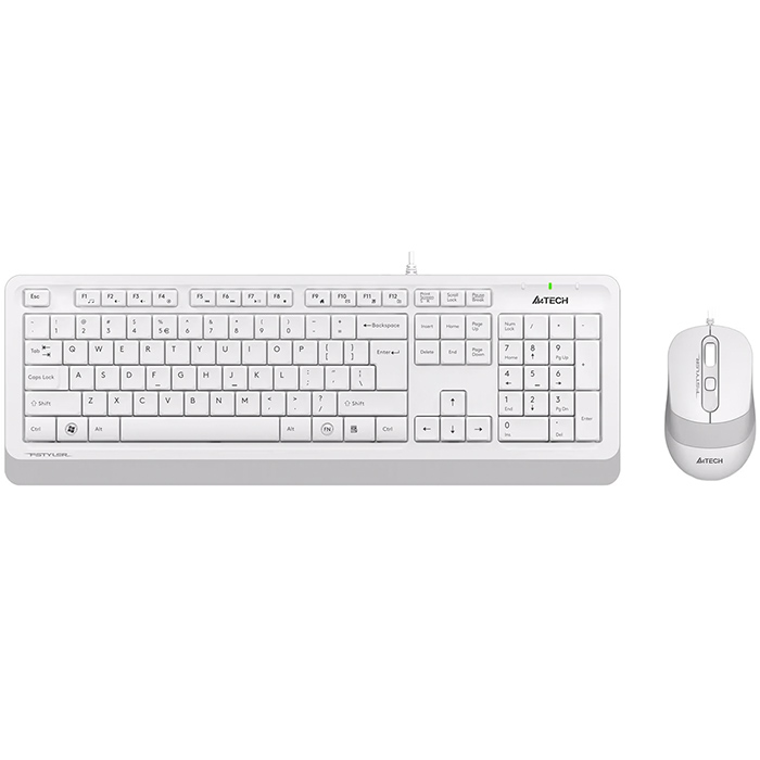 موس و کیبورد باسیم ای فورتک مدل A4Tech F1010 (White)