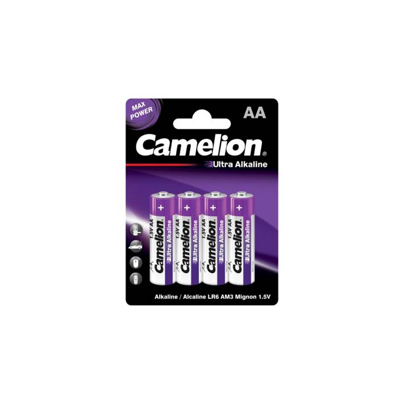 باتری چهارتایی قلمی اولترا آلکالاین کملیون مدل Camelion Ultra Alkaline LR6 1.5V