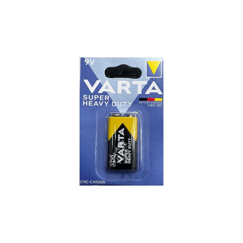 باتری کتابی وارتا مدل VARTA Super Heavy ZINC-CARBON 6LR61 9V