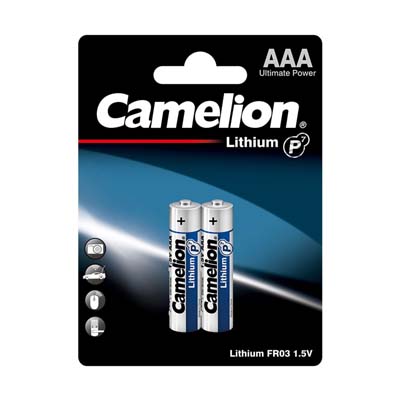 باتری نیم قلمی مدل Camelion Lithium FR03-BP2