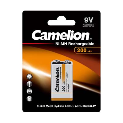 باتری کتابی Camelion Ni-MH Rechargeable NH-9V200BP1
