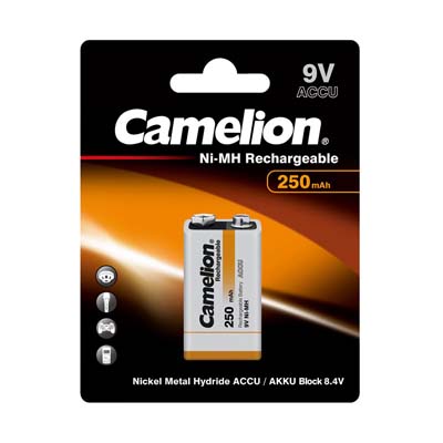 باتری کتابی Camelion Ni-MH Rechargeable NH-9V250BP1