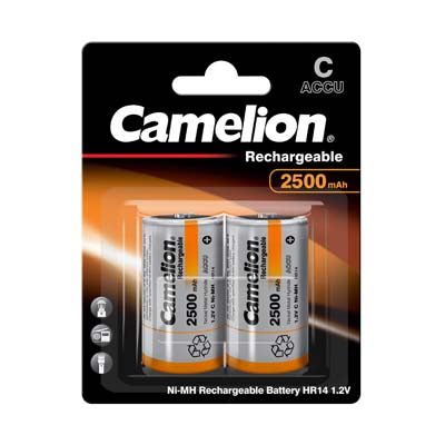 باتری متوسط Camelion Ni-MH Rechargeable NH-C2500BP2