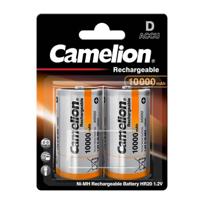 باتری بزرگ Camelion Ni-MH Rechargeable NH-D10000BP2