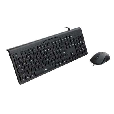 موس و کیبورد با سیم رپو مدل NX2100